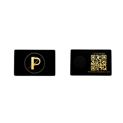 Luksusa metāla vizītkarte ar NFC un QR – personalizējama