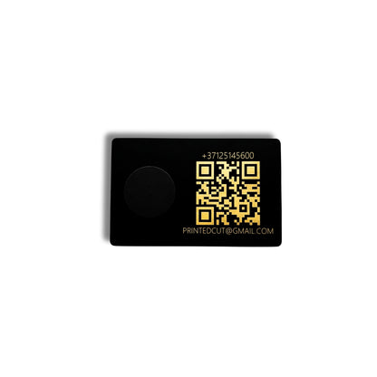 Luksusa metāla vizītkarte ar NFC un QR – personalizējama